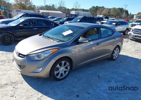 2013 Hyundai Elantra Limited из США, поврежденный, VIN 5NPDH4AEXDH213848